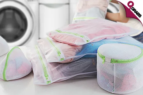 From QR49, Take Better Care with a Set of 6 Laundry Mesh Bags for Your More Delicate Clothing! (Up to QR255 Value)
